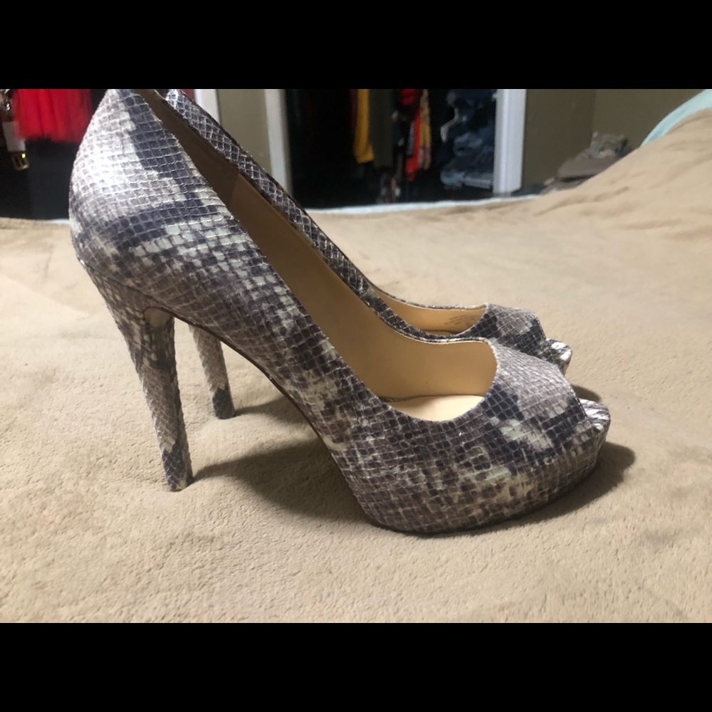 Snakeskin Heels